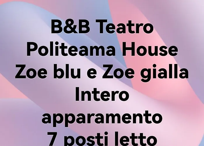 Palermo Centro Zoe Blu E Gialla