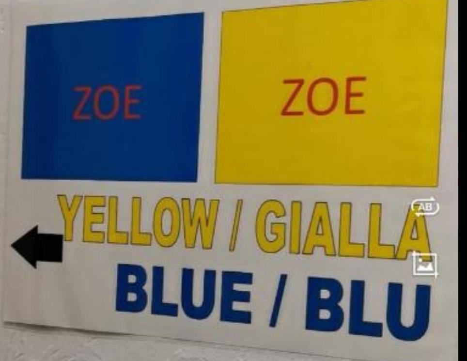 Centro Zoe Blu E Gialla