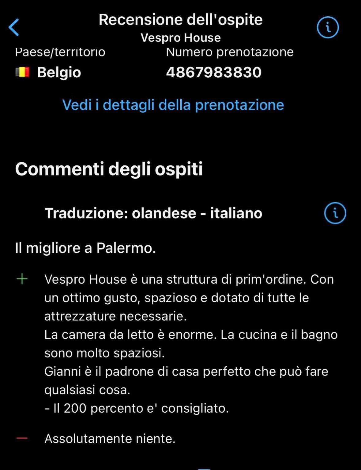 Vespro House Holiday home Palermo